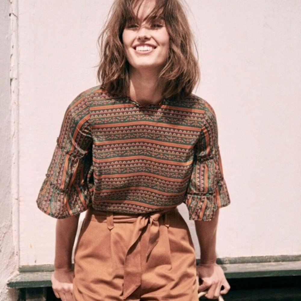 Sezane Ethel Blouse Size 38